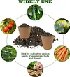 50 Pcs Peat Pots Biodegradable Eco-Friendly Plants Seedling Starters Kit