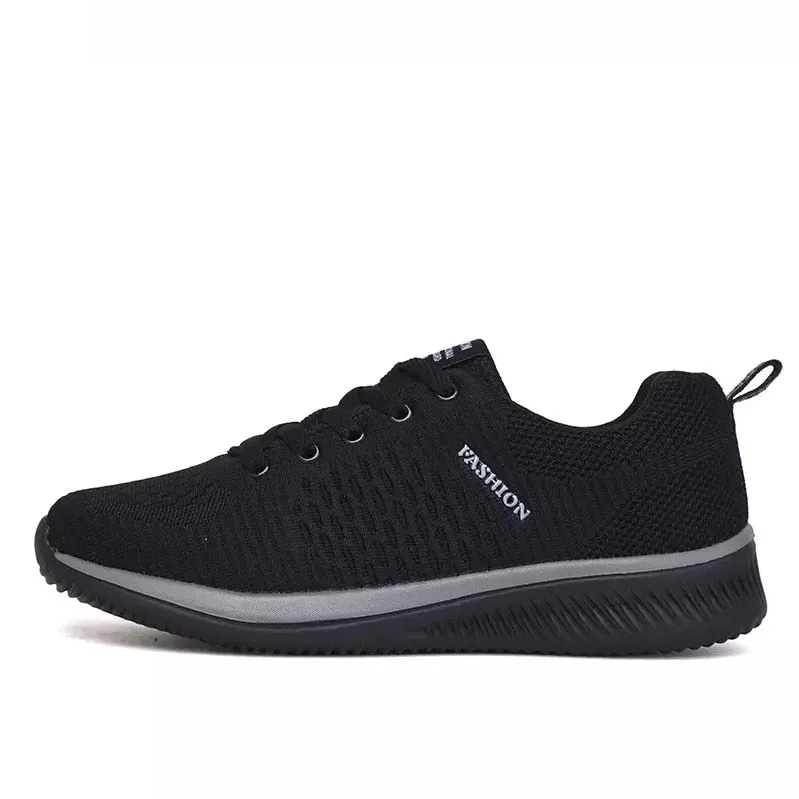 Men Damping Vulcanize Shoes Male Letters Design Mesh Sneakers Male Outdoor Walking Shoes Tenis Lace Up Vulcanize Zapatos Size 48
