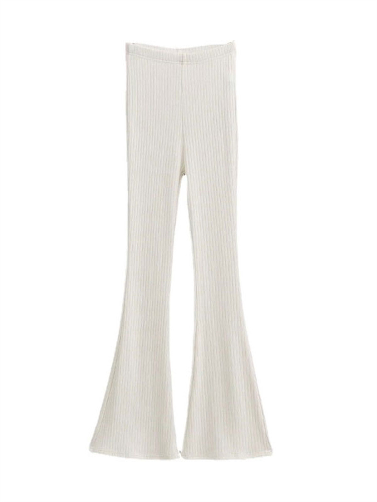 Ootddress Solid Knitted High Waist Flare Pants For Women Ribbed Casual Leggings Female Stretchy Bodycon Trousers Fashion Streetwear 12 Ootddress Solid Knitted High Waist Flare Pants For Women Ribbed Casual Leggings Female Stretchy Bodycon Trousers Fashion Streetwear