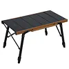 [US Local Warehouse] Aluminum Folding IGT Camping Table with Carry Bag for Patio BBQ Backyard Picnic