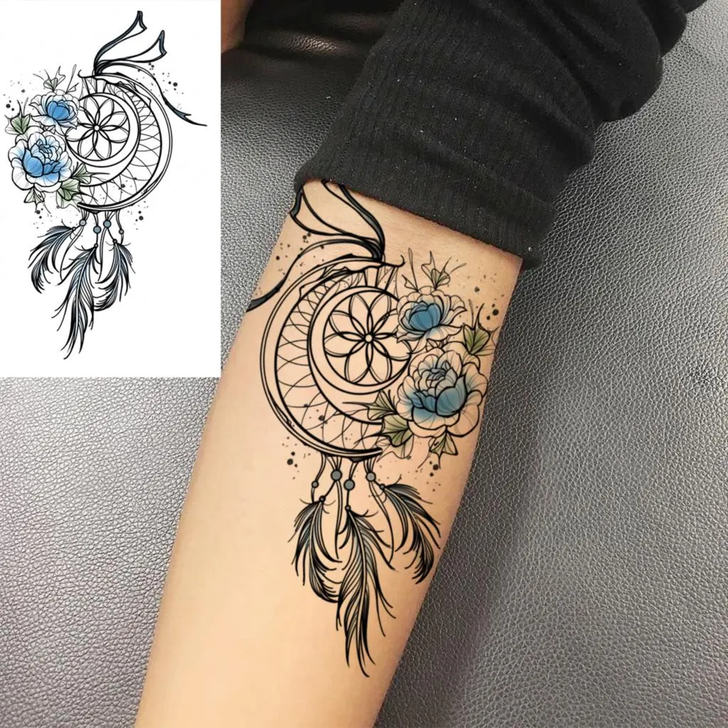 Realistic Swallow Temporary Tattoos For Women Men Whale Scorpion Wings Fake Tattoo Body Art Water Transfer Tatoos Sticker Wrist