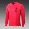 2022/2023 Liverpool Long Zipped Jacket Pink Jersey 1:1 Thai Quality Set love fball