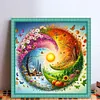 Four Seasons Scenery-11CT Stamped Cross Stitch Bead Embroidery 46*46cm
