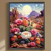 Desert Cactus Flower-Full Round Diamond Painting