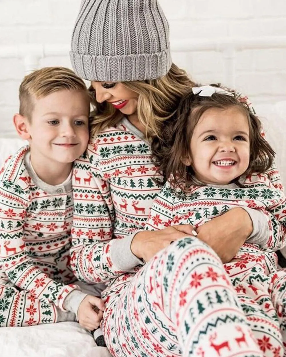 Christmas Deer Snowflake Printed pajamas
