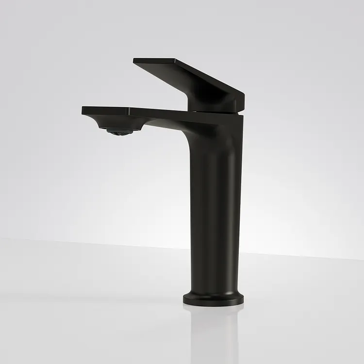 EVERSTEIN Modern Single Handle Bathroom Sink Faucet in Matte Black SFS-1303B-BK