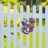(US Local)Acrylic Independence Day Butterfly 5D DIY Diamond Painting Dots Pendant Decor