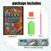  God Letters 5D DIY Diamond Art Painting Notebook Kit 50 Pages A5 Rhinestone Art Painting Notebook Kit for Adults Beginners Holiday Birthday Gift