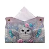 DIY Diamond Painting Creative Design Leather Handmade Tissue Holder Rhinestones Decorative Tissue Box Craft Kits