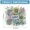 (US Local)Acrylic Special Shape Flowers 5D DIY Diamond Painting Dots Pendant for Window