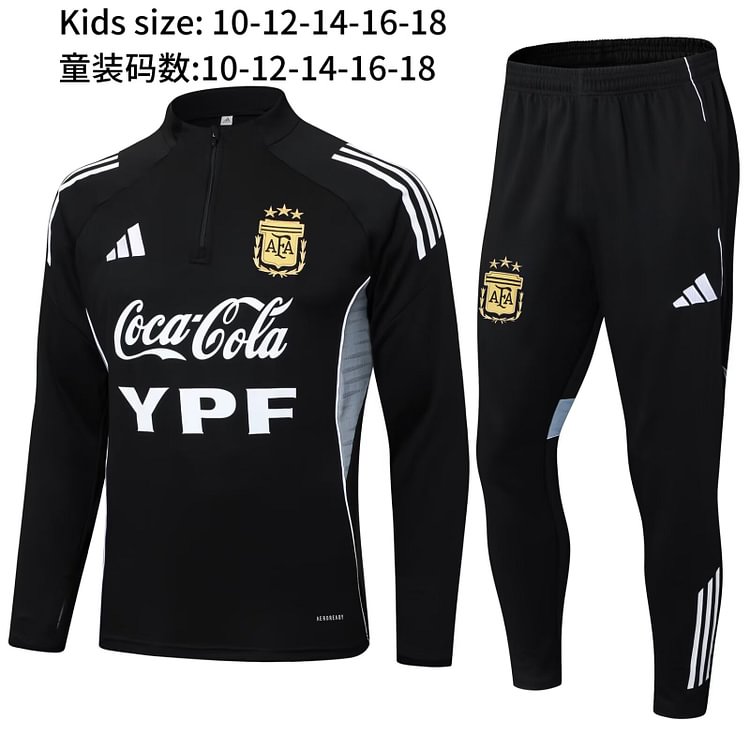 2025-26 Argentina Black Jersey Set - Children's Version