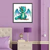 >SALE<5D DIY Full Round Drill Diamond Painting Young Dragon Kit Home Decor 30x30cm