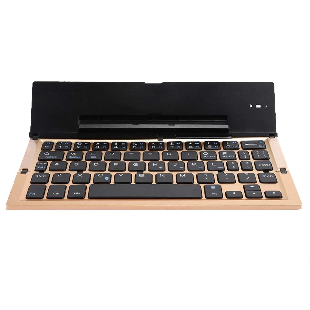 Three Fold Mobile Tablet Aluminum Alloy Bluetooth Keyboard