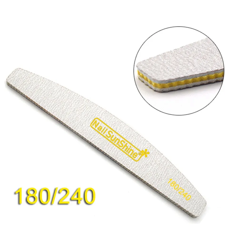 1Pcs Hot sale Wooden Nail Files Sanding Buffer Double Sided Nail Care Portable Professional Pedicure Manicure Beauty Tool