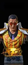 1/4 Scale Sakazuki, Borsalino & Kuzan Bust Statue with LED - ONE PIECE Resin Statue - SURGE Studios