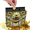 (US Local)Bee 5D DIY Diamond Painting Money Box Piggy Bank Desktop Diamond Art Decor Kit