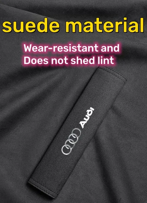 Car interior suede seat belt shoulder cover
