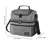 Insulated Lunch Bag Double Deck Lunch Box for Work Camping Hiking Beach Picnic