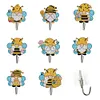 (US Local)8Pcs Diamond Painting Hooks Diamond Art Craft Wall Hooks Home Decor (Bee Gnome)