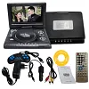 Portable DVD Player, 6.8 Inch/8.5 Inch DVD Player HD with Small TV Player, Support 270 Degree Rotation Mobile DVD Player with USB Remote Control for Car/Kids/Home/Travel (LMD-750 USA)