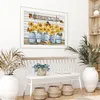 (Multi-Style) Sunflowers Bottles Quotes - 11CT Stamped Cross Stitch