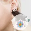 12 Pairs Double Sided Diamond Painting Earrings for Women Girls (Butterfly)