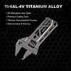 Titanium Alloy Mini Multi-Function Wrench, Adjustable Wrench With Hexagonal Head, EDC Keychain Screwdriver