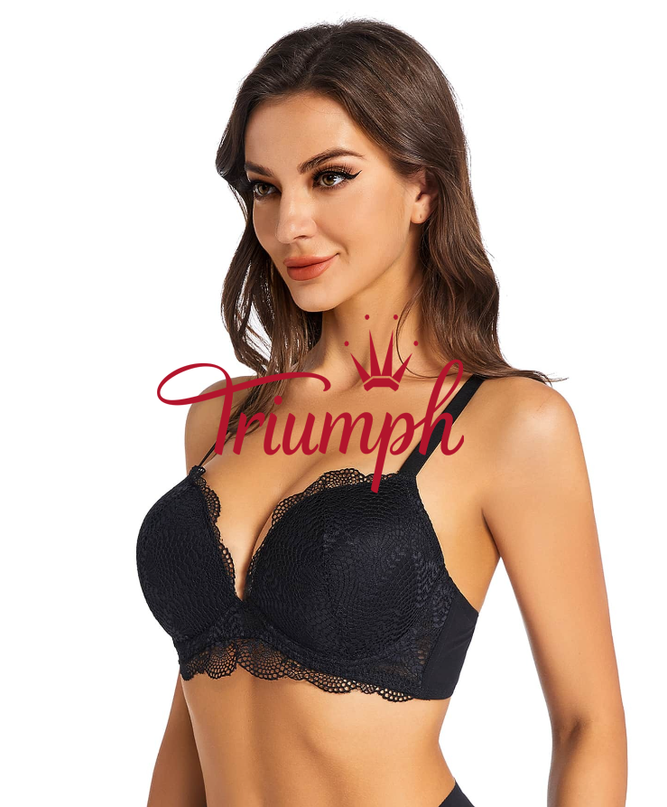 Triumph - 3 kusy 🔥Sexy čipkovan&aacute; push-up d&aacute;mska podprsenka