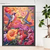 Bird With Flower - Round AB Drills Diamond Painting(55*45cm)