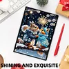 (US Local)50-Page A5 Hamster Diamond Painting Notebook for Adult Holiday Birthday Gift