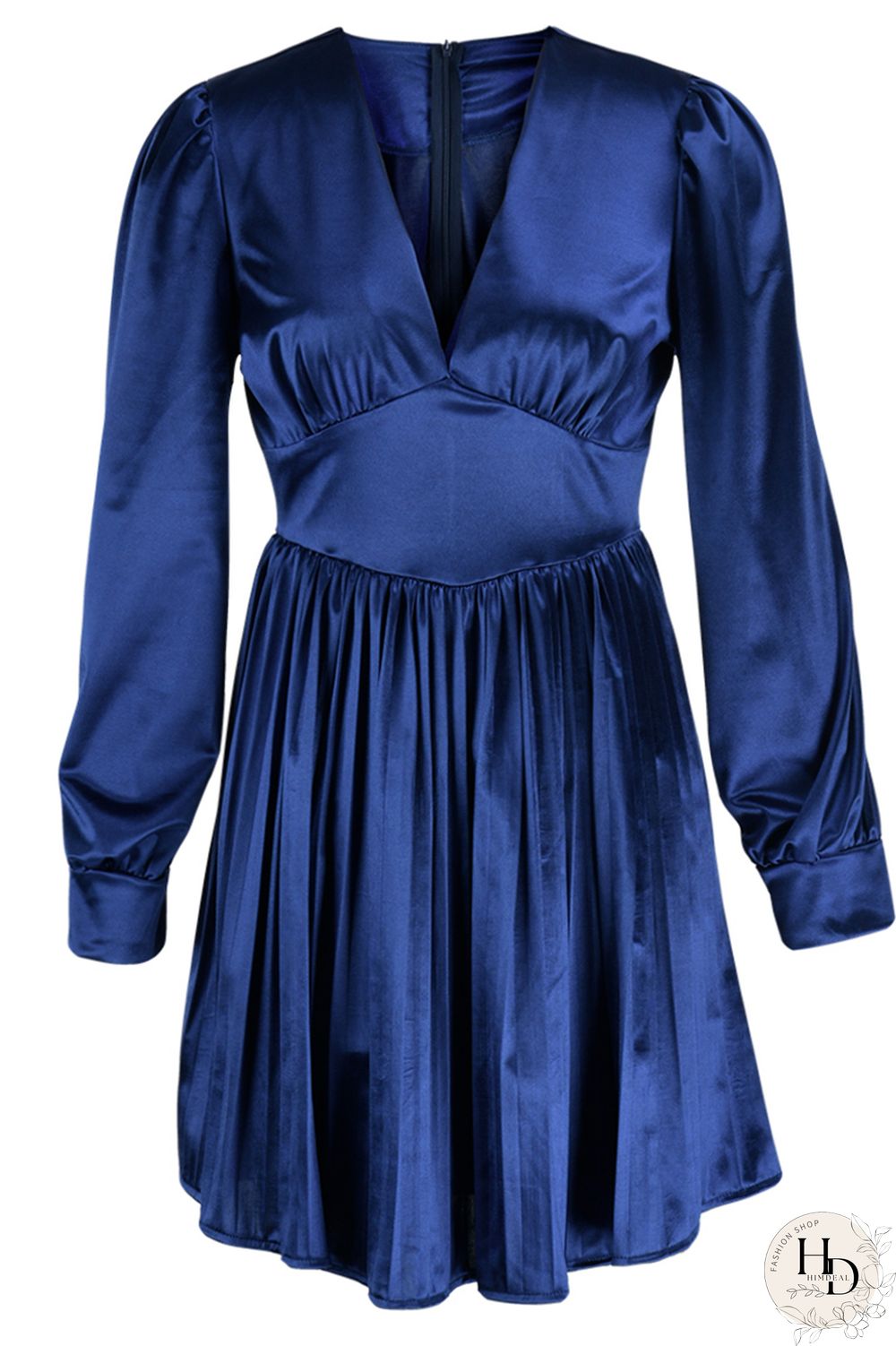 Burgundy Casual Solid Patchwork Fold V Neck Pleated Dresses