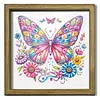 Diamond Painting Wooden Double-Sided Colorful Butterfly Ornaments Kit with Photo Frame Desktop