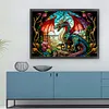 Stained Glass Dragon-11CT Counted Cross Stitch Kit(45*60cm)