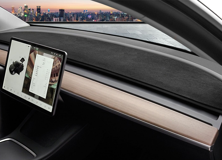 TESLASY Model 3/Y Dash Mat Cover Decorative Cushion Light-Proof & Non-Slip Pad