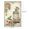 Bird Peony Cage-Paint by Numbers Acrylic Painting 40*60CM(Poster style）