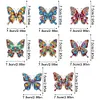 (US Local)8Pcs Butterfly Diamond Painting Fridge Magnet Diamond Art Magnets Decals Kit