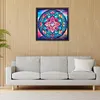 Mandala Glass Painting - Paint By Numbers Acrylic Painting 40*40cm