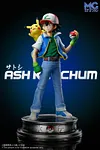 1/20 & 1/8 & 1/4 Scale World Zukan Ash Ketchum & Pikachu - Pokemon Resin Statue - MG Studios