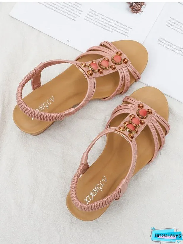 Wedge Retro Casual Fashion Roman Sandals