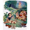 Snow White And The Dwarfs - 11CT Stamped Cross Stitch - 40*50cm - Disney
