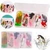 45pcs Fishing Lures Kit Soft and Hard Bait Hooks Swivels for Bass Pike Crank