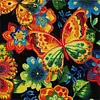 Butterfly - Full Embroidery 9 CT Stamped Cross Stitch Bead Embroidery - 40*40CM