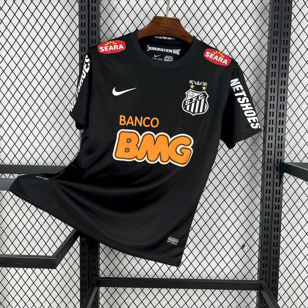 2011-2012 Retro Santos black Football Shirt 1:1 Thai Quality Maxi Kit
