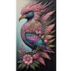 >SALE<5D DIY Full Round Drill Diamond Painting Flowers and Birds Kit Home Decor40x70cm
