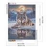 Moon Wolf-Full Round Diamond Painting 40*50cm