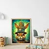>SALE<Full Embroidery Cotton Thread 11CT Printed Colored Rabbit Cross Stitch 40x55cm