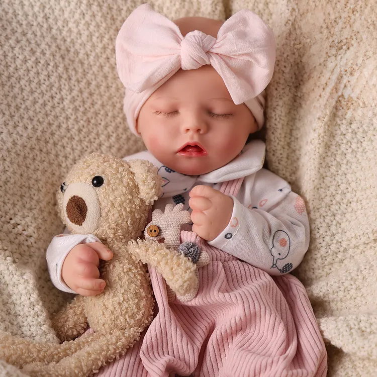 Babeside Twinnie 16" Realistic Silicone sleeping Baby Little Infant Girl Healing of the Heart
