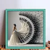 (US Local)Girl-11CT Stamped Cross Stitch Kit(40x40cm)