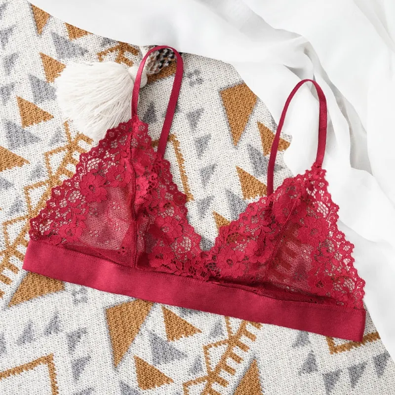 1/2 Pcs Sexy Bra For Woman Lace Thin Underwear Female Unlined Transparent Bras For Women Lace Sexy Lingerie Bralette 2021