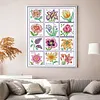 Year Round Flowers-14CT Stamped Cross Stitch 45*56cm/17.72*22.05in(Brand)